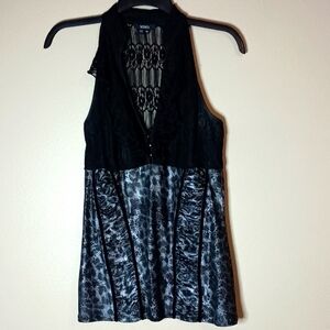 XOXO Leopard and Lace Top